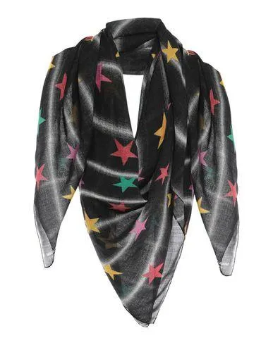 Saint Laurent Women Square scarf Black -- --