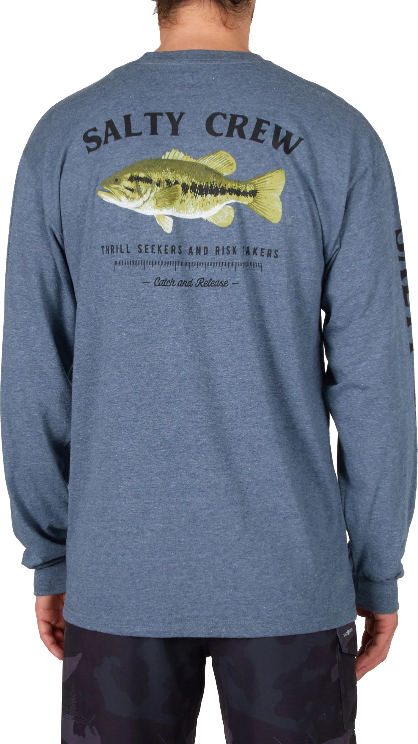 Salty Crew Men's Bigmouth Long-Sleeve Premium Tee Athletic Heather | Buy Salty Crew Men's Bigmouth Long-Sleeve Premium