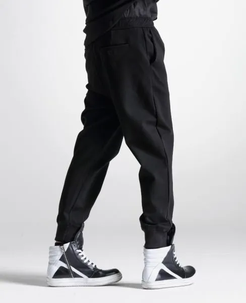 Sarouel Jogging Pants for Men with Drop Crotch Cotton