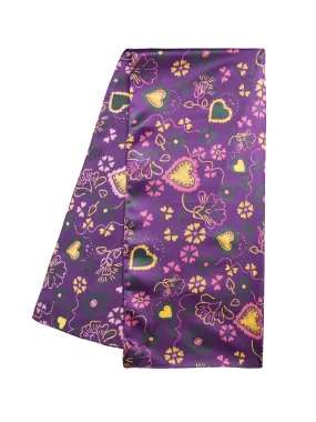 SILK SCARF 40x180cm - PURPLE II