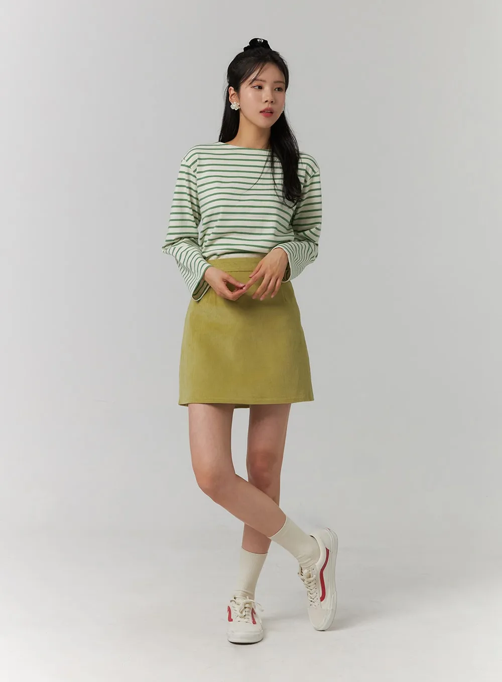 Striped Long Sleeve Top OJ423