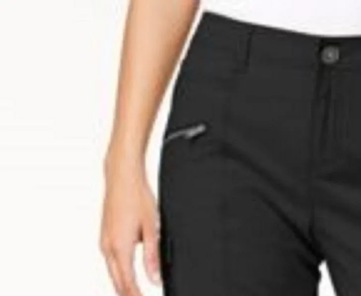 Style & Co Women's Zipper Bermuda Cargo Shorts Black Size 6