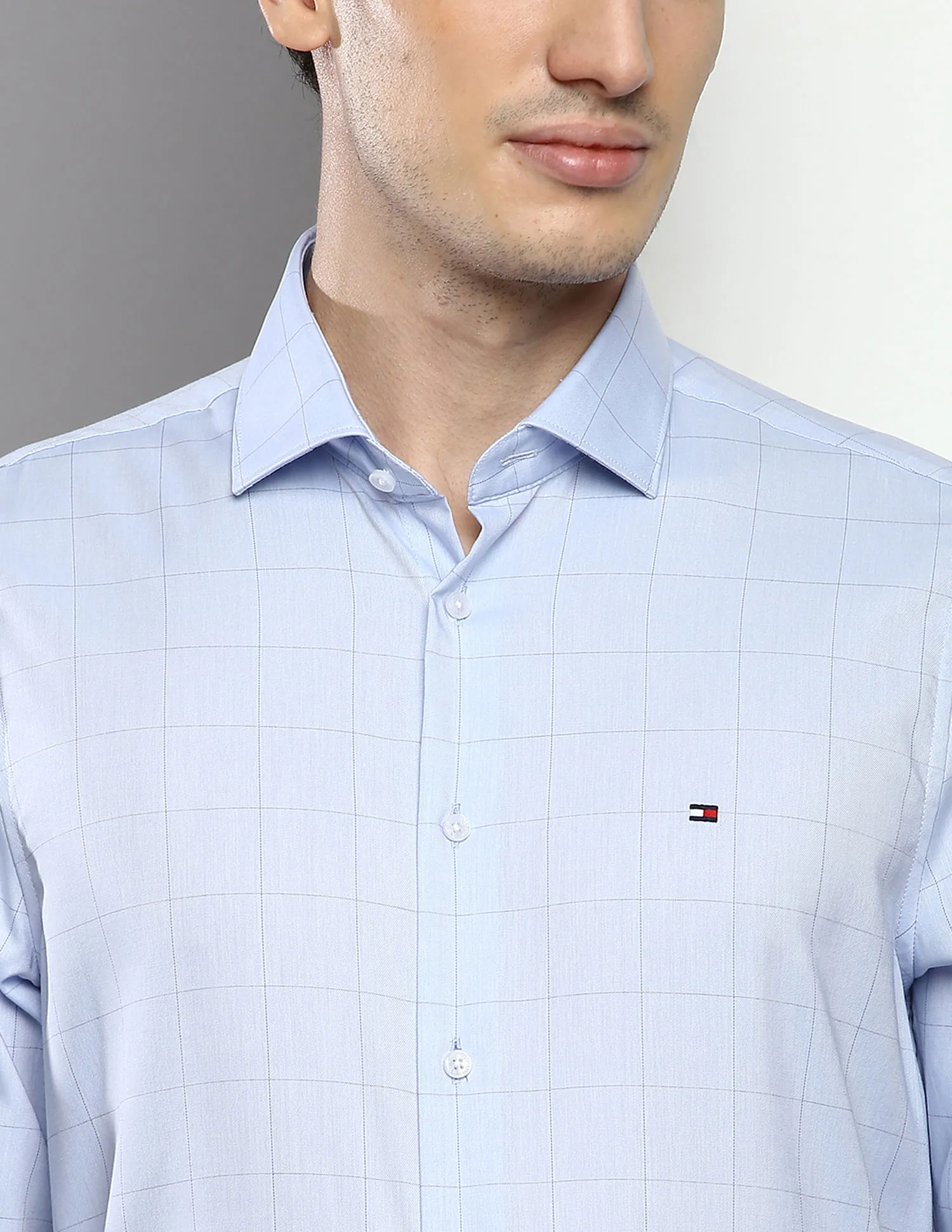 Tommy Hilfiger Flex Windowpane Check Twill Shirt