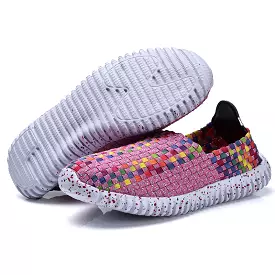 US Size 5-9 Women Shoes Hand Woven Breathable Net Hollows Beach Summer