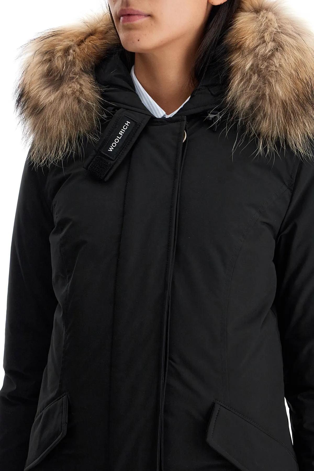 Woolrich Luxury Arctic Parka With Fur   Black