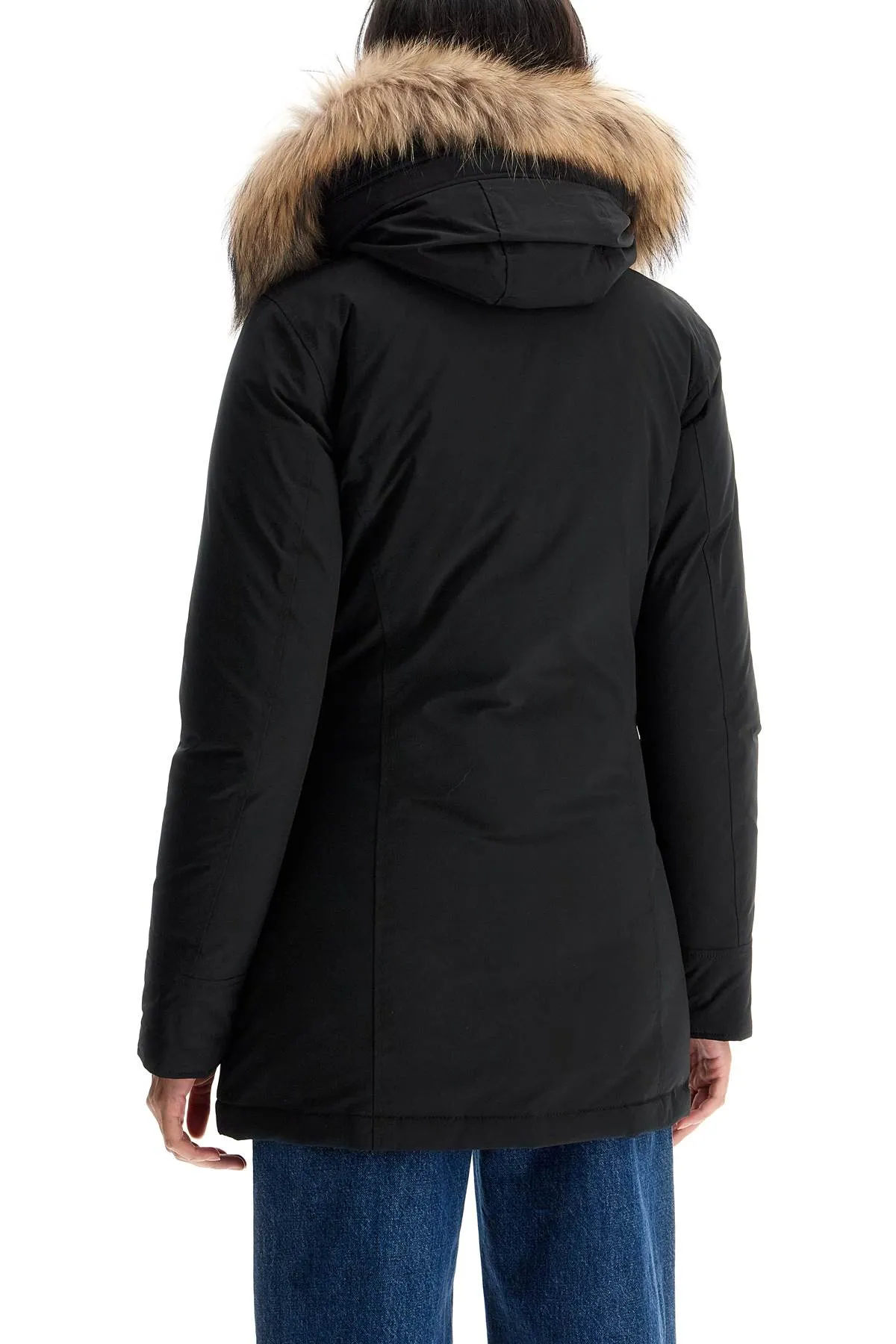 Woolrich Luxury Arctic Parka With Fur   Black