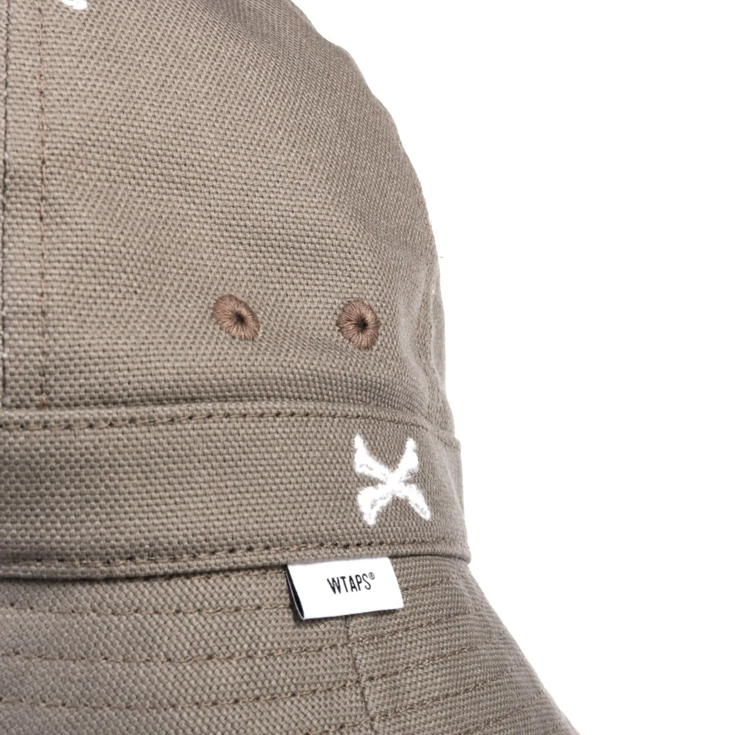 WTAPS BALL 01 HAT GREIGE EMB CROSSBONES