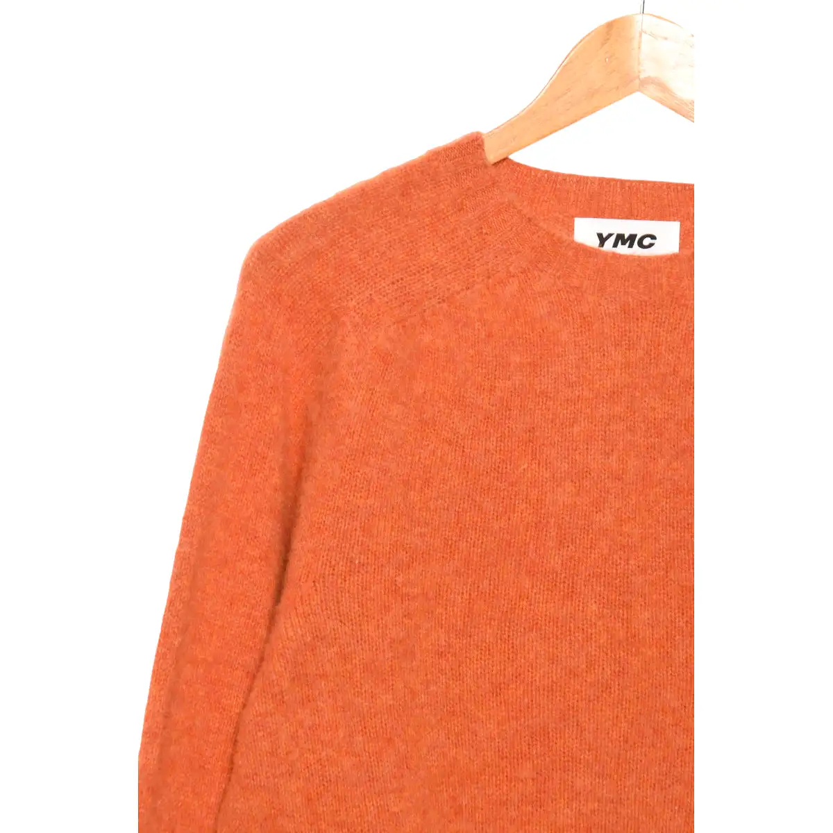 YMC Suedehead Crew Neck Knit orange