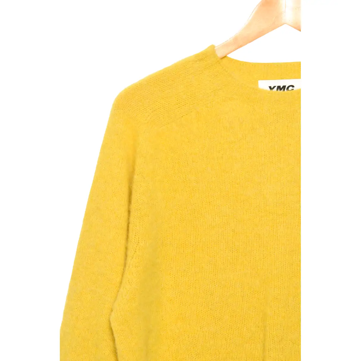 YMC Suedehead Crew Neck Knit yellow