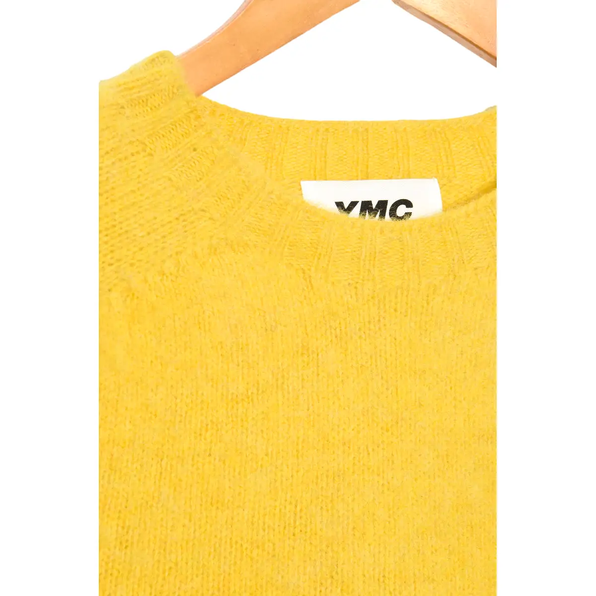 YMC Suedehead Crew Neck Knit yellow