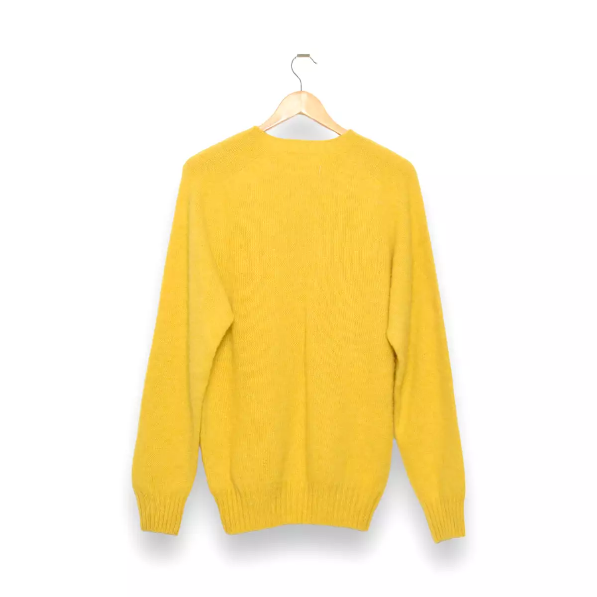 YMC Suedehead Crew Neck Knit yellow