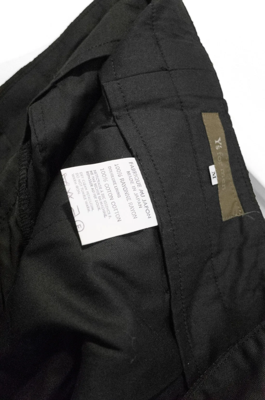 Yohji Yamamoto Y's For Men Quilted Liner Pants